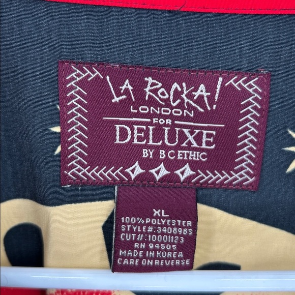 Vintage BC Ethic Men's LA ROCKA 'Hot Rod Rumble'  Shirt HARD ROCK Las Vegas XL - Picture 2 of 11